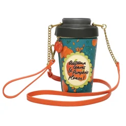 Vendula London Sugar & Spice Coffee Shop Pumpkin Spice Latte Bag- Vendula London