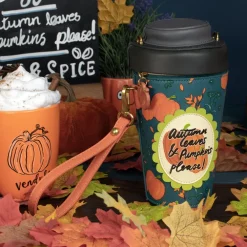 Vendula London Sugar & Spice Coffee Shop Pumpkin Spice Latte Bag- Vendula London