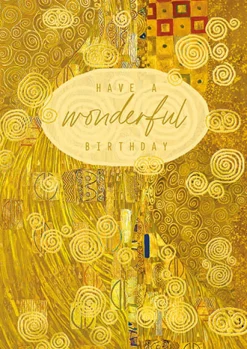 Vienna Gold Birthday Card- Greeting Cards
