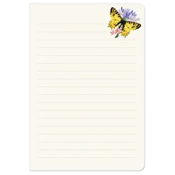 Vintage Floral Butterflies Soft Cover Journal- Journals & Other Stationery