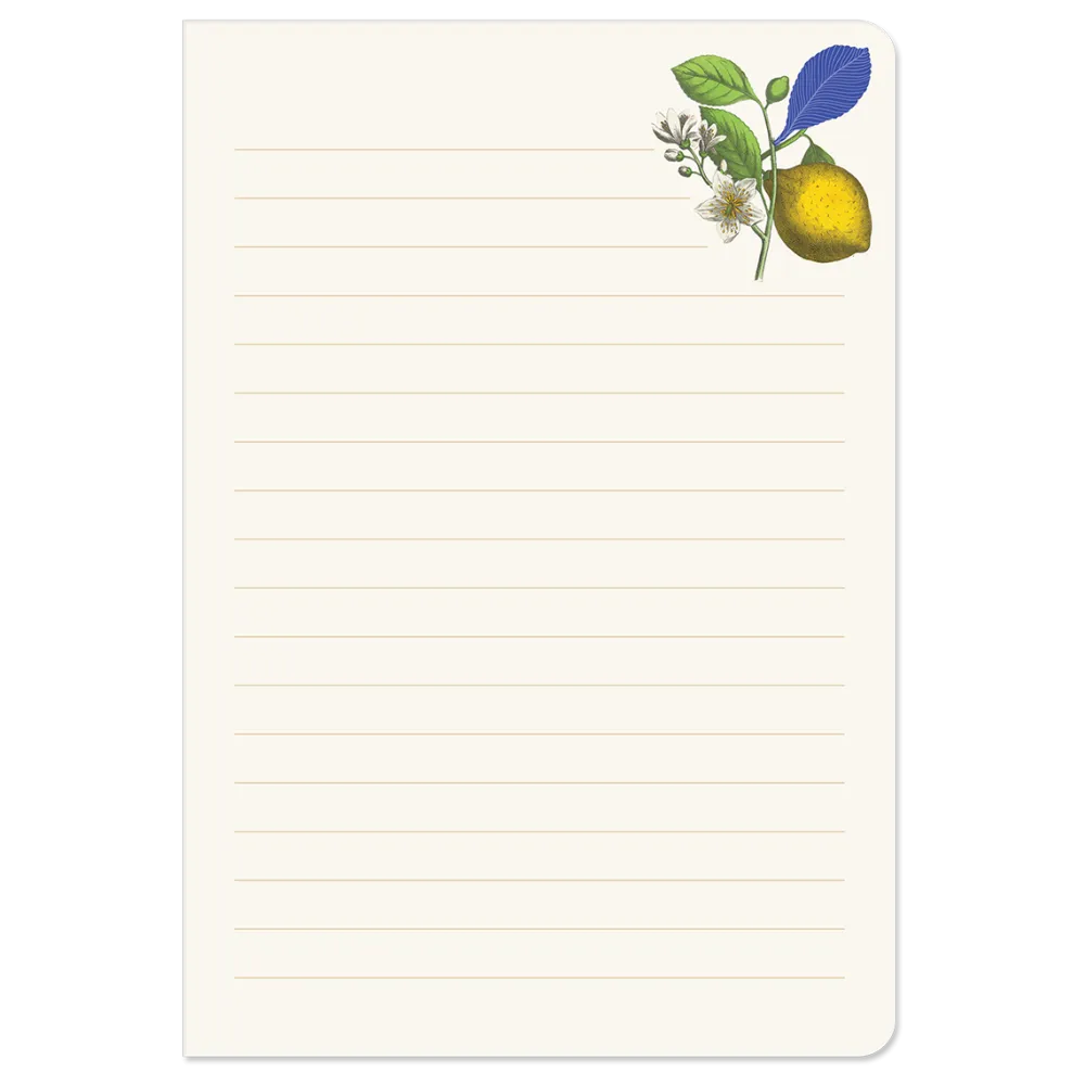 Vintage Floral Fruits Softcover Journal- Journals & Other Stationery