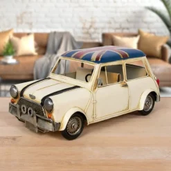 Vintage Transport Cream Classic Mini Cooper Model- Souvenirs|Home Accents