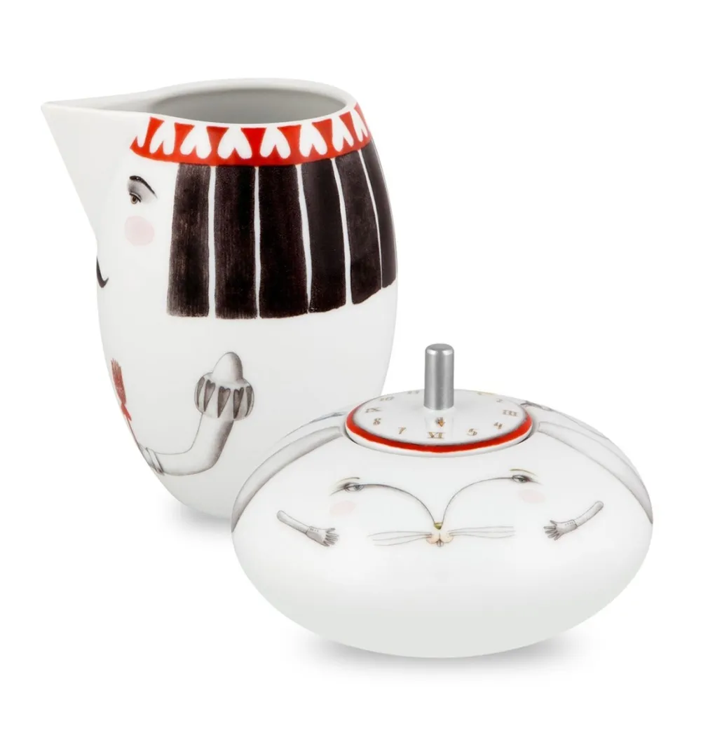 Vista Alegre Tea with Alice Sugar Bowl & Milk Jug Gift Box Set- Cultural Icons|Tea Sets