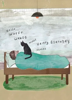 Wakey Wakey Birthday Card- Greeting Cards