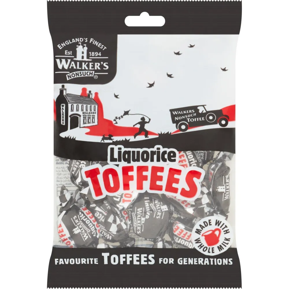 Walker's Nonsuch Liquorice Toffee Bag- Sweets