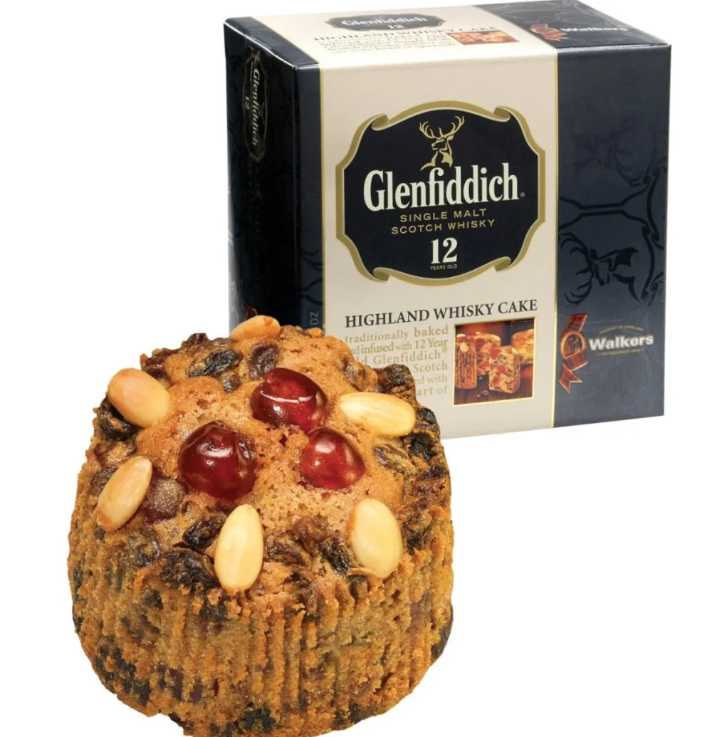Walker's Shortbread Co. Glenfiddich Whiskey Cake 400g- Cakes & Pies