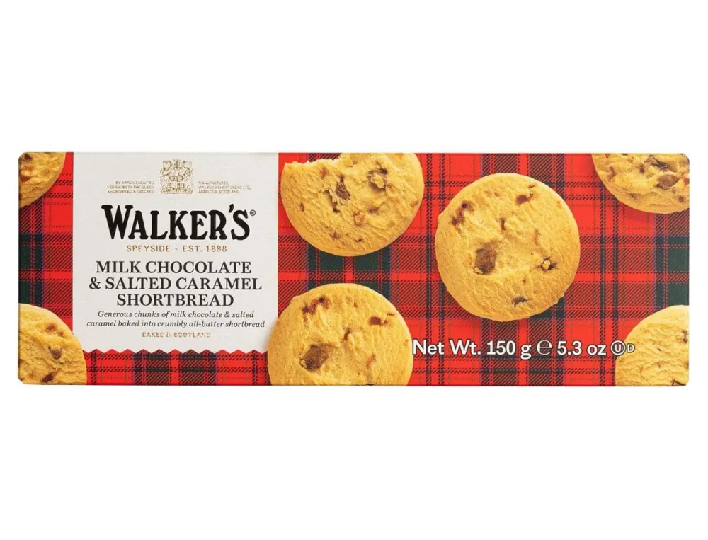 Walker's Shortbread Co. Walker's Milk Chocolate & Salted Caramel Shortbread- Biscuits