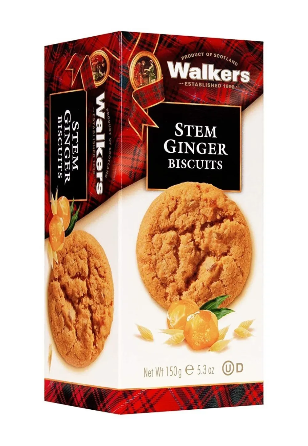 Walker's Shortbread Co. Walker's Stem Ginger Biscuits 150g- Biscuits