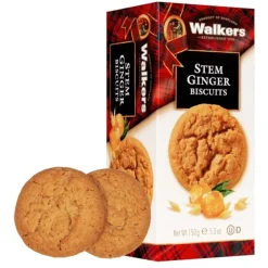 Walker's Shortbread Co. Walker's Stem Ginger Biscuits 150g- Biscuits
