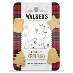 Walker's Shortbread Co. Walkers Festive Shapes Reindeer Tin- Biscuits