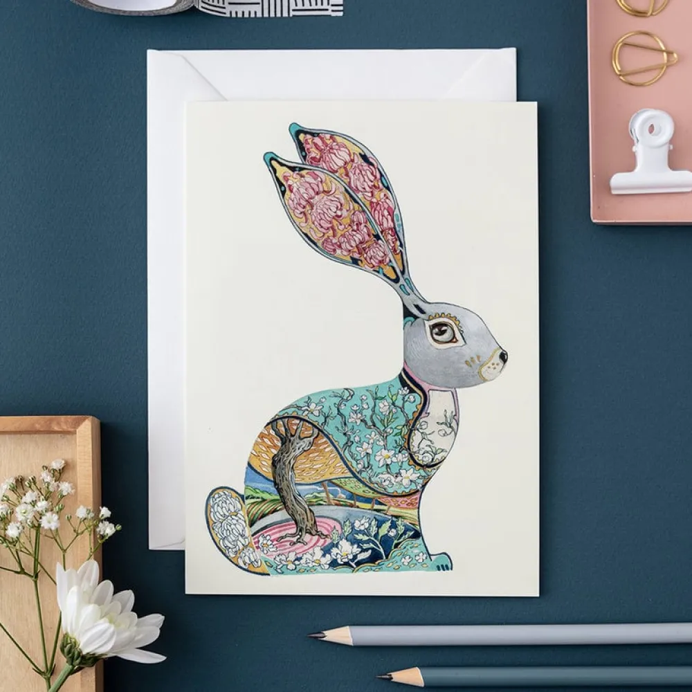 Watercolor Bunny Greeting Card- Greeting Cards