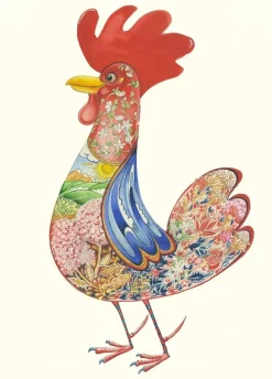 Watercolor Cockerel Greeting Card- Greeting Cards