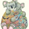 Watercolor Cuddling Koalas Greeting Card- Greeting Cards