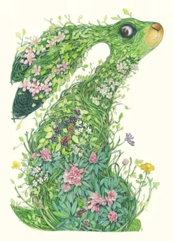 Watercolor Hare from the Wild Wood Greeting Card- Greeting Cards