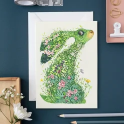Watercolor Hare from the Wild Wood Greeting Card- Greeting Cards
