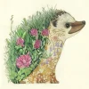 Watercolor Hedgehog Greeting Card- Greeting Cards