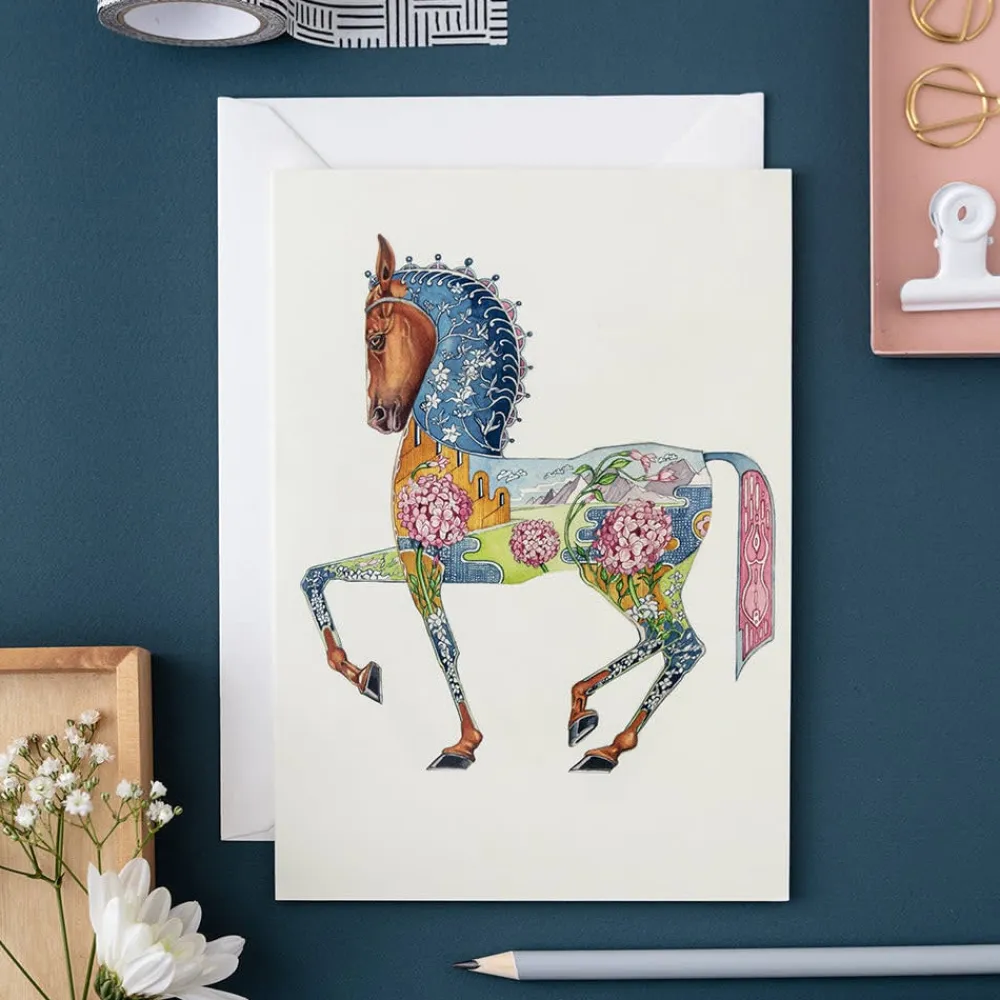 Watercolor Horse Greeting Card- Greeting Cards