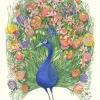 Watercolor Peacock Greeting Card- Greeting Cards