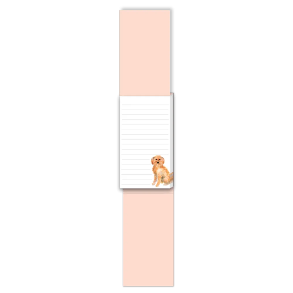 Watercolor Pets Dogs Golden Doodle Tall Notepad- Journals & Other Stationery