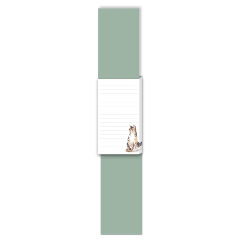 Watercolor Pets Tabby Cat Tall Notepad- Journals & Other Stationery