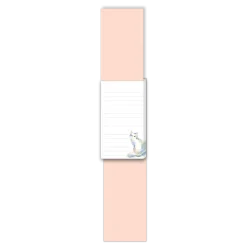 Watercolor Pets White Cat Tall Notepad- Journals & Other Stationery