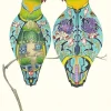 Watercolour Lovebirds Greeting Card- Greeting Cards