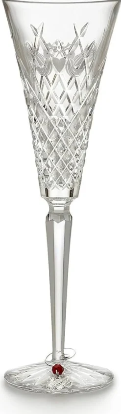Waterford 12 Days of Christmas 2 Turtle Doves Flute- Waterford|Glasses & Steins
