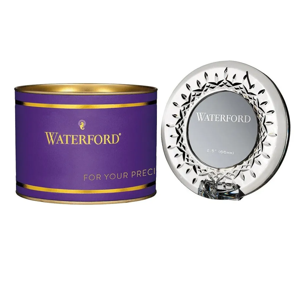 Waterford Giftology Lismore Round Mini Frame- Picture Frames|Waterford