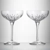 Waterford Lismore Essence Champagne Saucer Coupe Pair- Glasses & Steins|Waterford