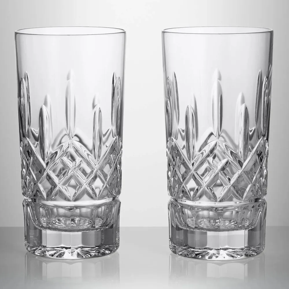 Waterford Lismore Straight Highball Pair- Waterford|Glasses & Steins
