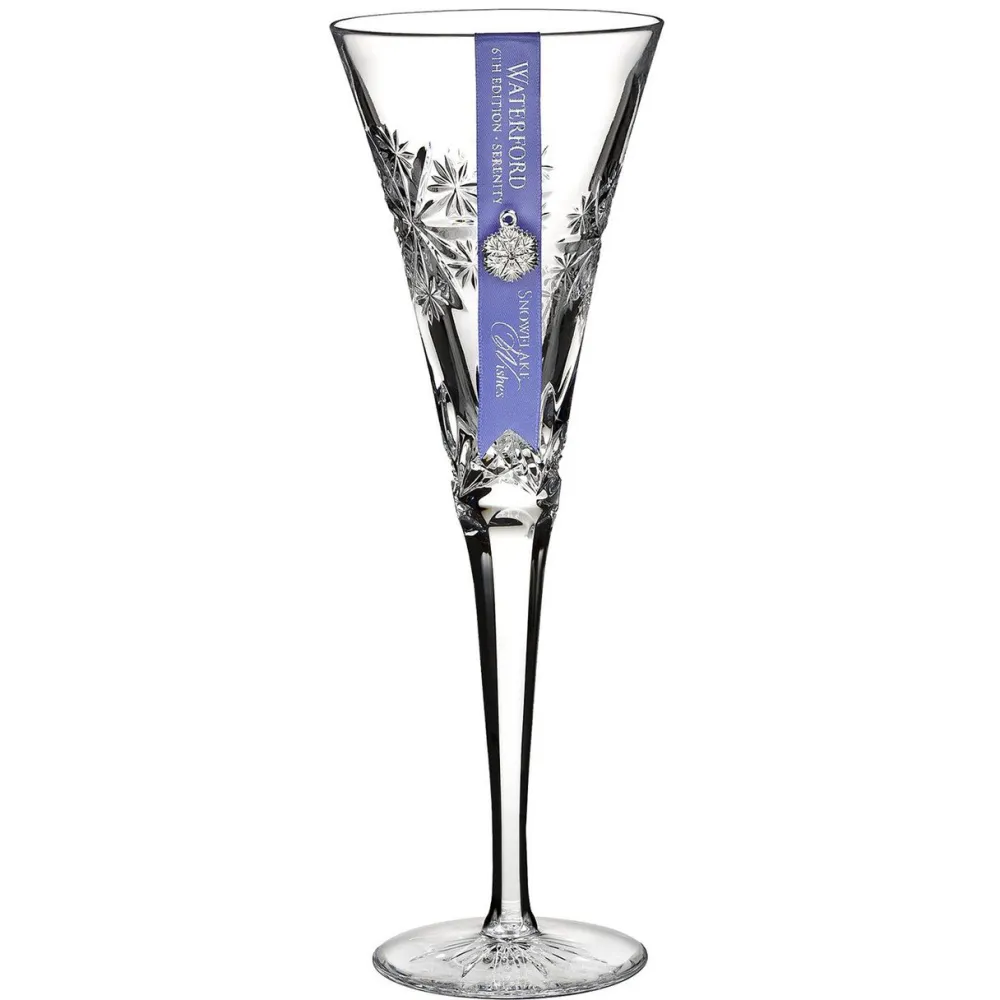 Waterford Snowflake Wishes Serenity Flute- Waterford