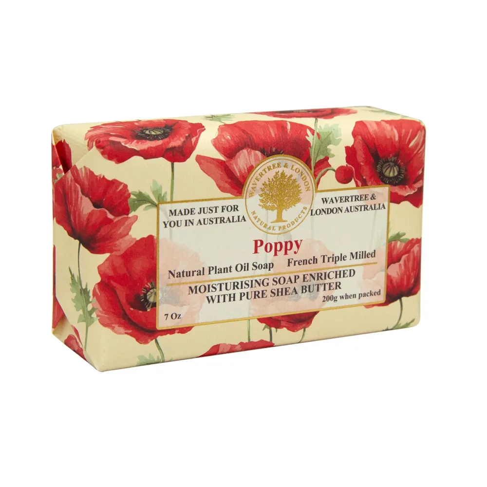 Wavertree & London Poppy Bar Soap- Bar Soaps