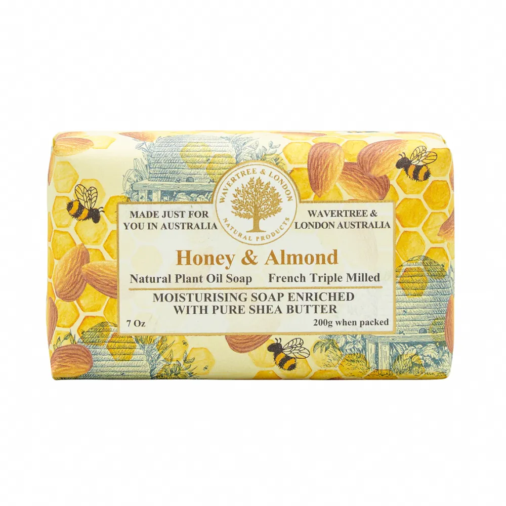 Wavertree & London Honey & Almond Bar Soap- Bar Soaps