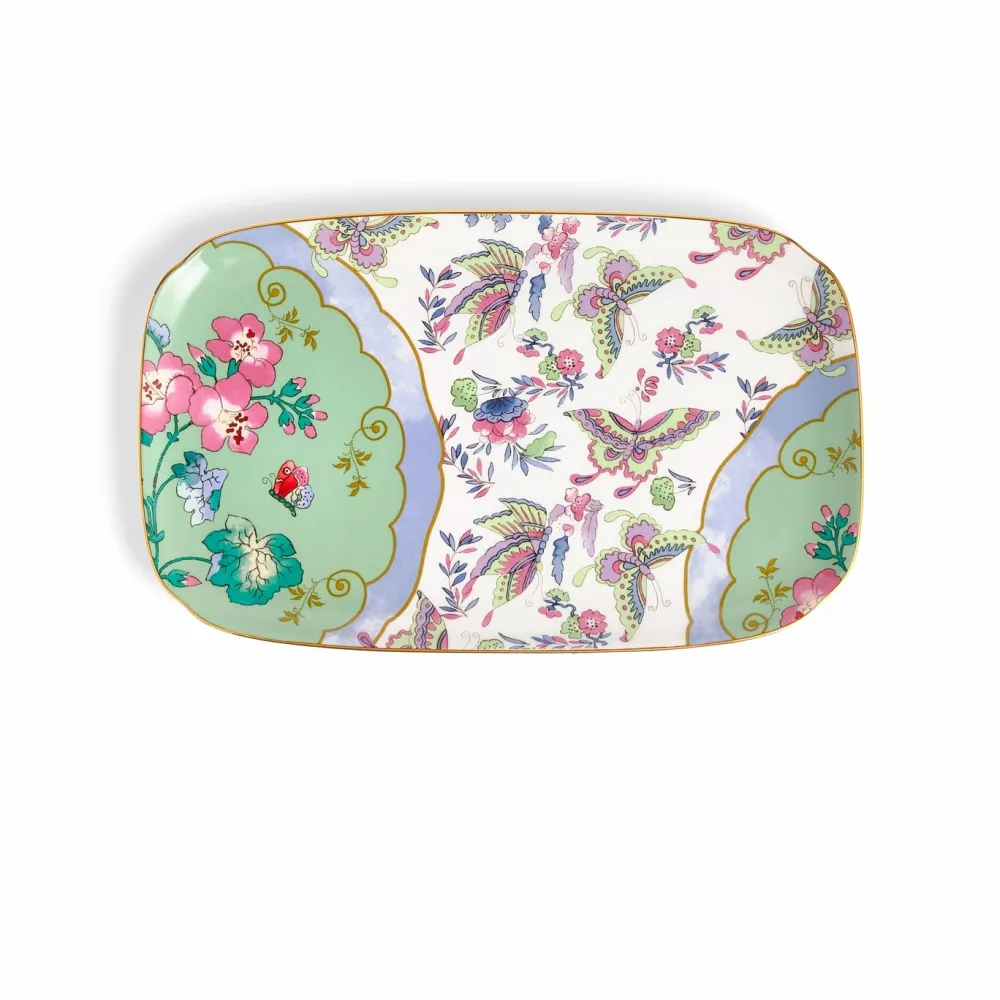 Wedgwood Butterfly Bloom Sandwich Tray- Trays|Home Accents
