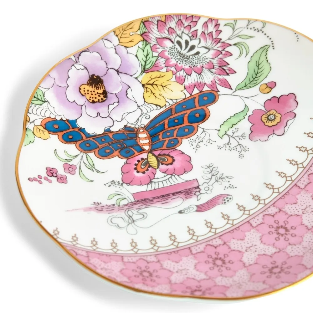 Wedgwood Butterfly Bloom Yellow Floral Bouquet Teacup & Saucer- Teacups & Saucers