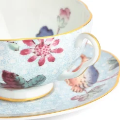 Wedgwood Cuckoo Blue Teacup & Saucer- Teacups & Saucers