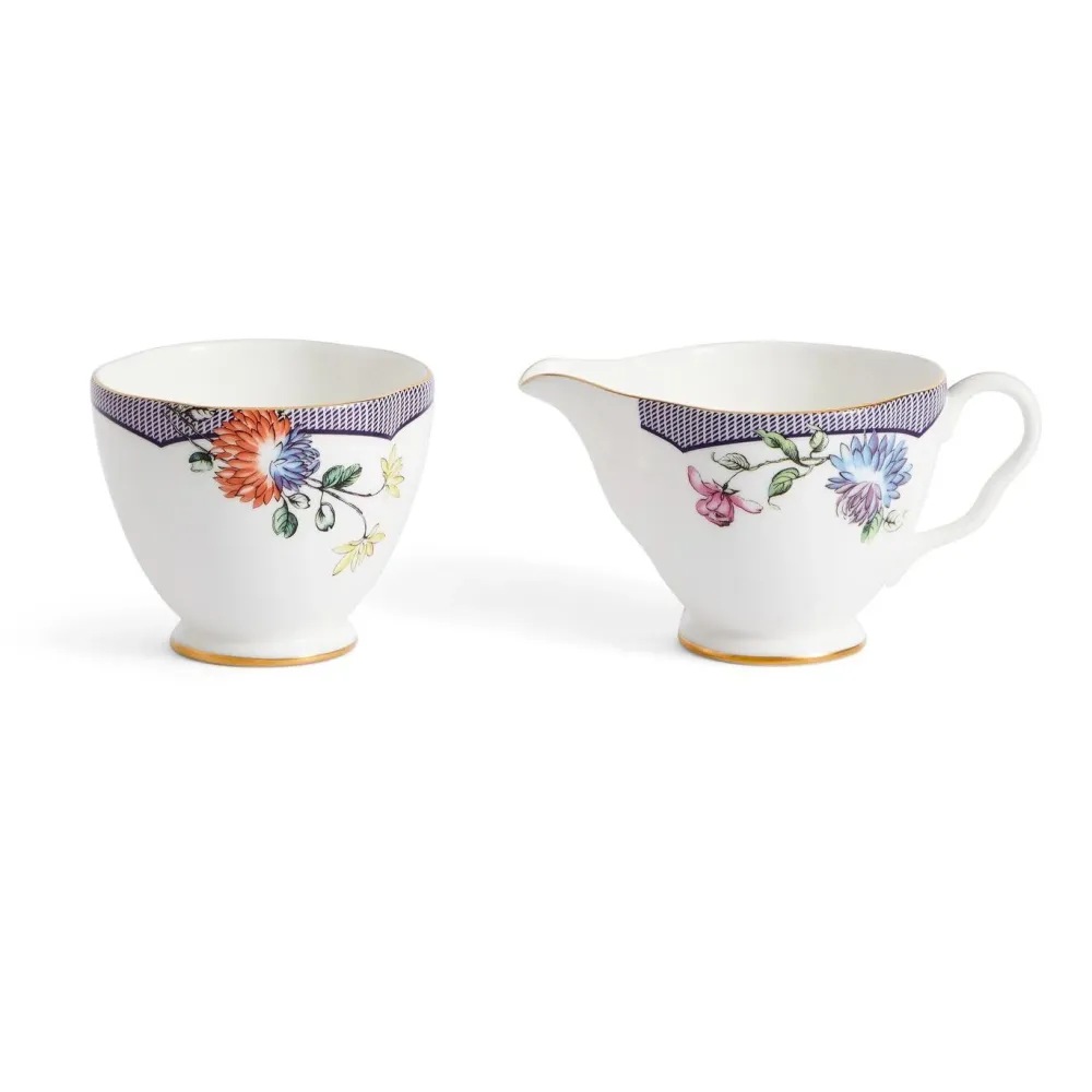 Wedgwood Fortune Sugar & Creamer Set- Creamers & Sugar Bowls