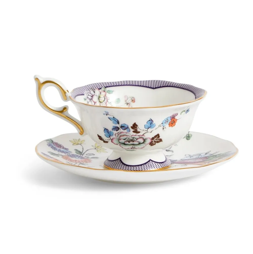 Wedgwood Fortune Teacup & Saucer- Teacups & Saucers