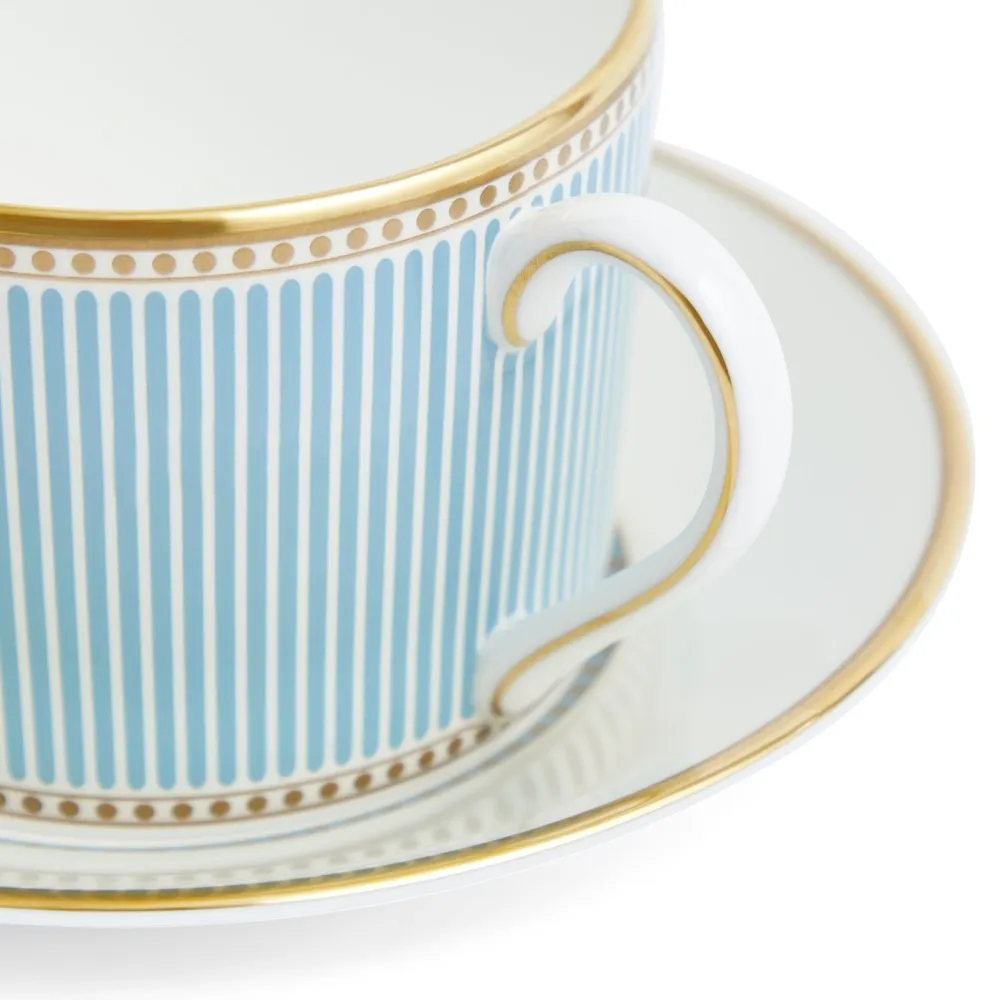 Wedgwood Helia Teacup & Saucer- Teacups & Saucers