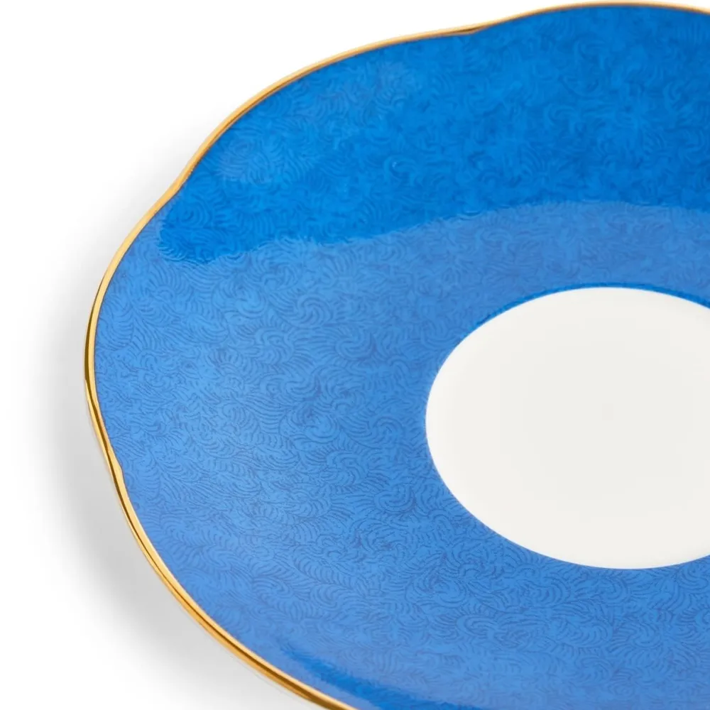 Wedgwood Paeonia Blush Teacup & Saucer Blue- Teacups & Saucers