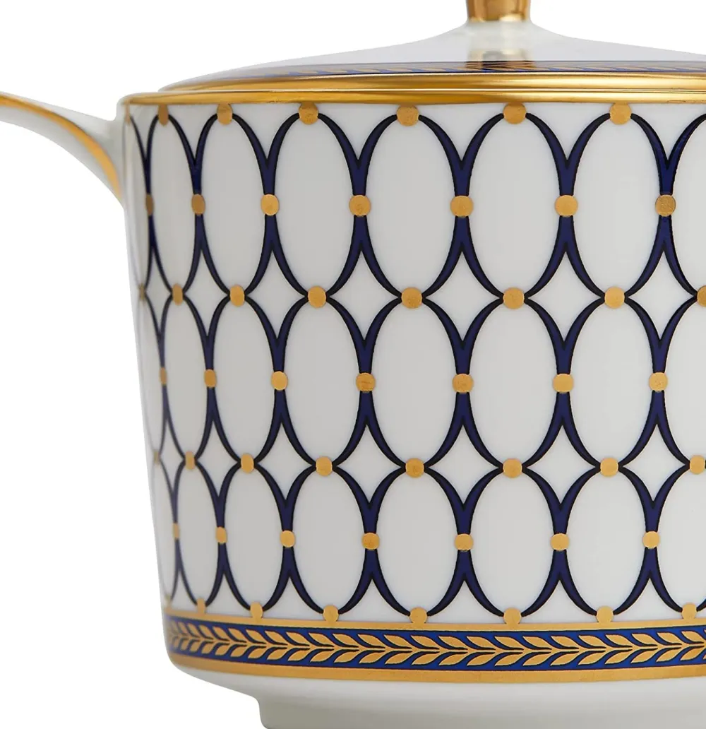 Wedgwood Renaissance Gold Sugar Caddy- Creamers & Sugar Bowls