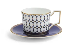 Wedgwood Renaissance Gold Teacup & Saucer- Teacups & Saucers