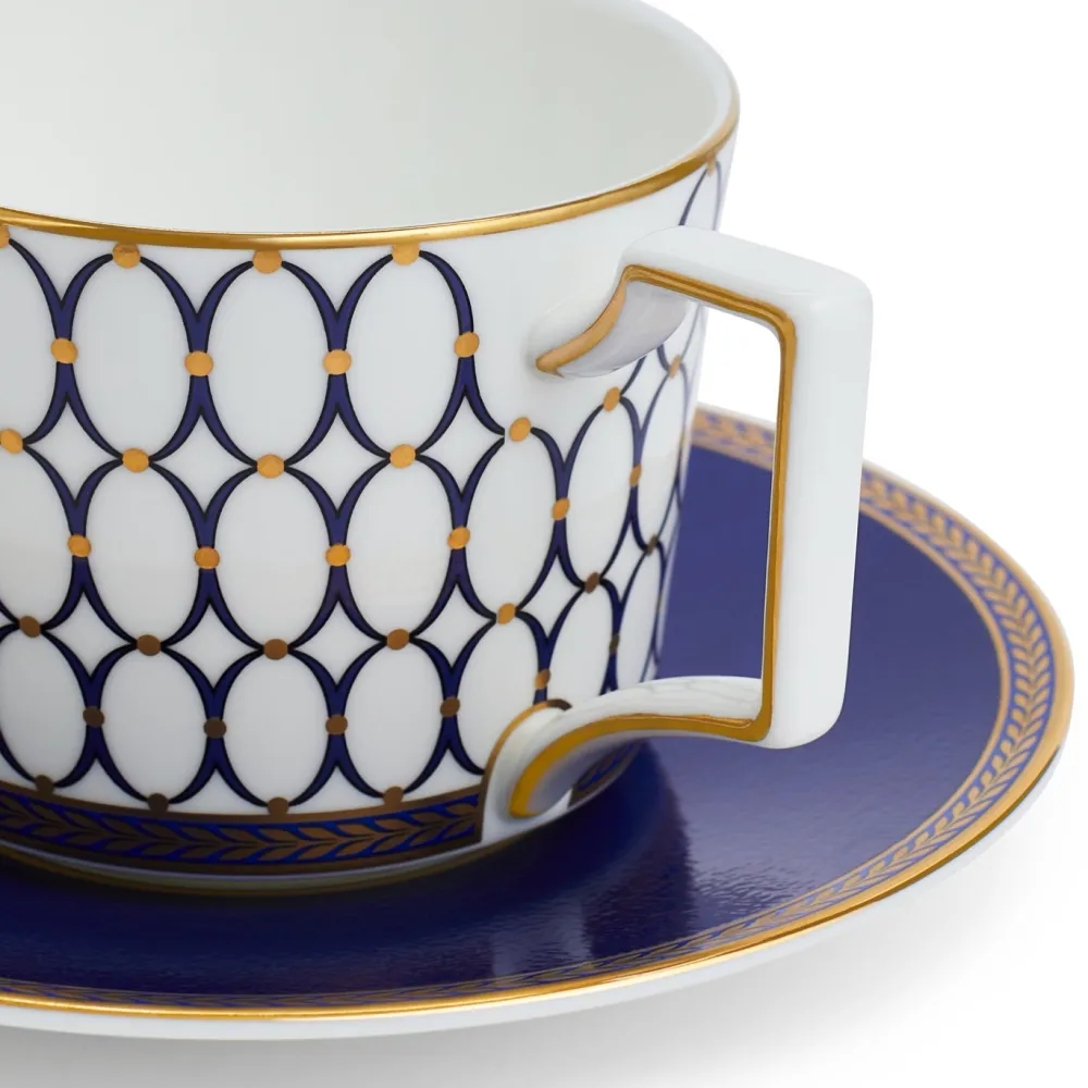 Wedgwood Renaissance Gold Teacup & Saucer- Teacups & Saucers