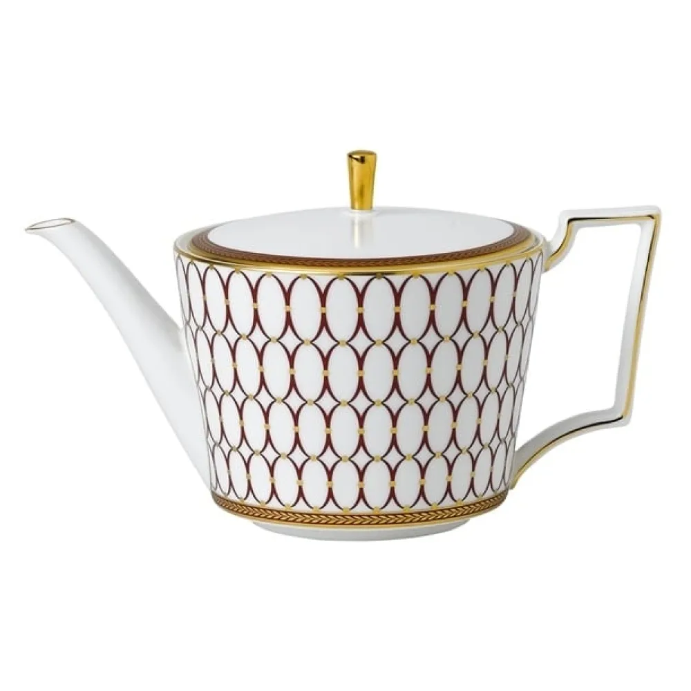 Wedgwood Renaissance Red Teapot- Teapots