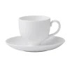 Wedgwood White Teacup & Saucer- Teacups & Saucers
