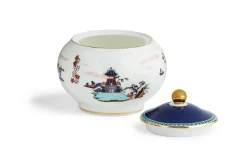 Wedgwood Wonderlust Blue Pagoda 3 Piece Set Boxed (Teapot, Cream & Sugar)- Tea Sets|Teapots