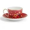 Wedgwood Wonderlust Crimson Jewel Teacup & Saucer- Teacups & Saucers