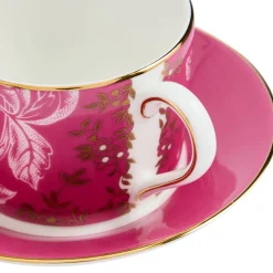 Wedgwood Wonderlust Pink Tonquin Teacup & Saucer- Teacups & Saucers