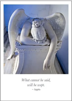 Weeping Angel Sympathy Card- Greeting Cards