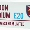 West Ham United Football Club Metal Sign- Football Clubs